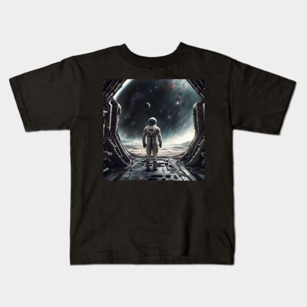 Interstellar inspired art (2) Kids T-Shirt by IOANNISSKEVAS